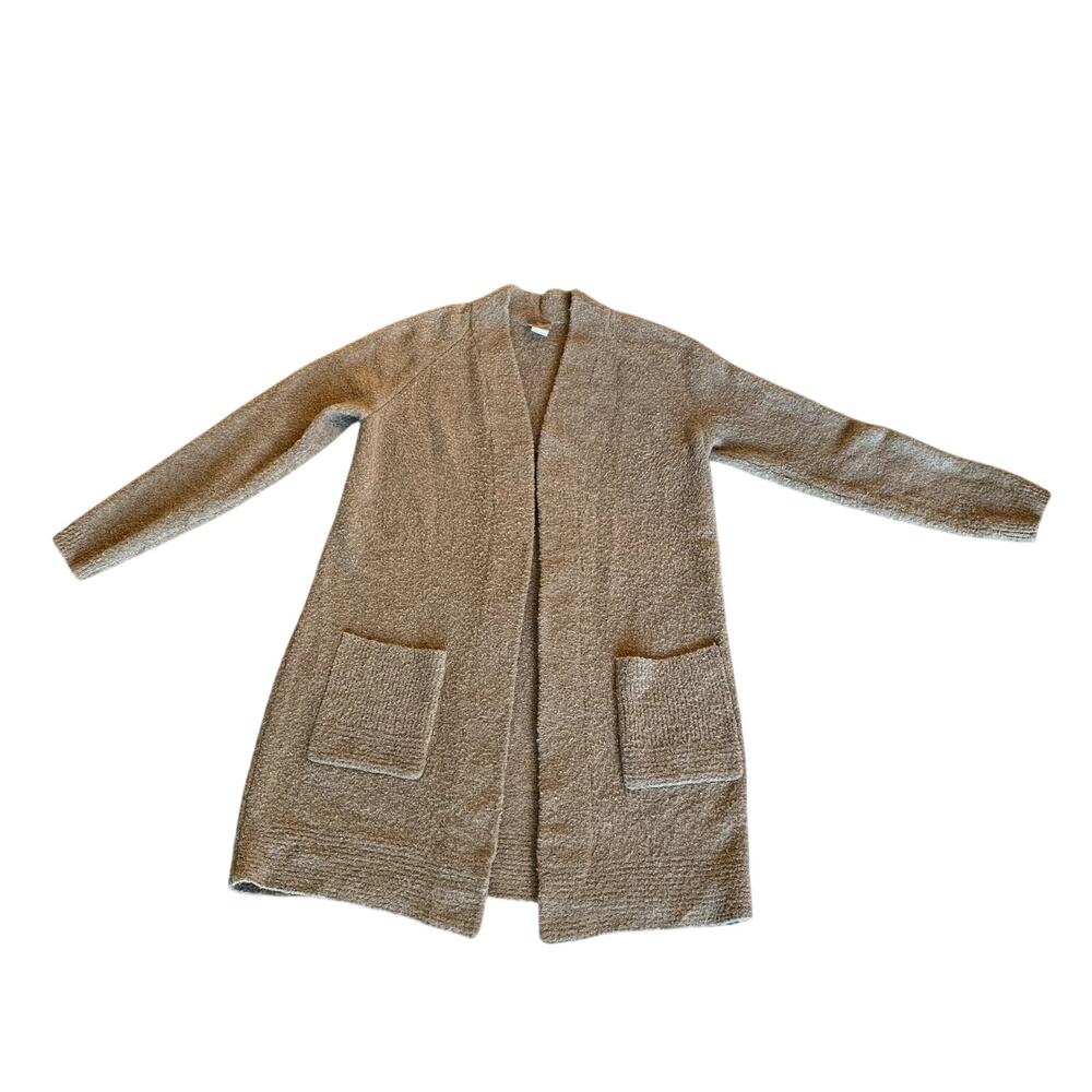 Chico's Women's Beige/Light Tan Open Front Long Sweater Size 6